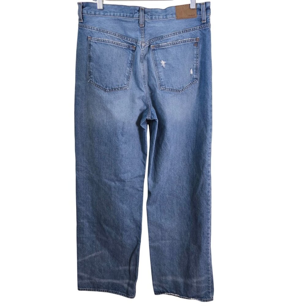 Madewell Low Slung Baggy Jeans Button Fly 5 Pockets Hamburg Wash Tall Size 29T - Picture 3 of 14